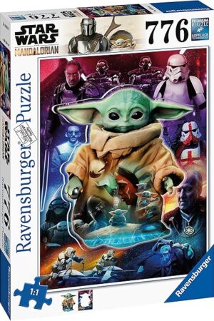 The Ravensburger Star Wars The Mandalorian: Grogu's Journey 776 Piece Large Format Jigsaw Puzzle for Adults - 16916 - Every Piece is Unique, Softclick Technology Means Pieces Fit Together Perfectly