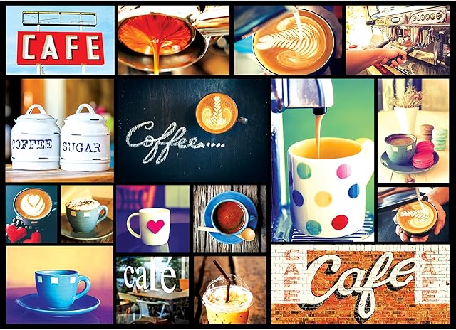 The RoseArt - Kodak Premium Cork - Coffee - 1000 Piece Jigsaw Puzzle for Adults