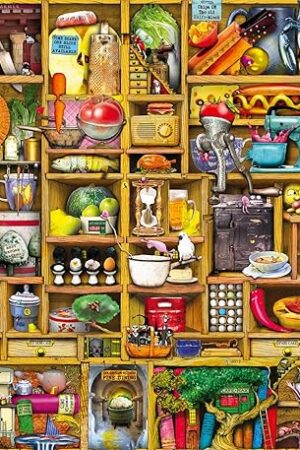 The Ravensburger Kitchen Cupboard 1000 Piece Jigsaw Puzzle for Adults - 12000652 - Handcrafted Tooling, Made in Germany, Every Piece Fits Together Perfectly