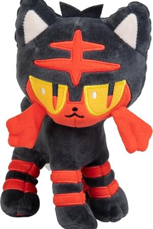 The Pokémon 8" Litten Plush - Sun & Moon Starter - Officially Licensed - Authentic Soft Stuffed Animal Cat Toy Figure - Holiday Christmas Stocking Stuffer Gift for Kids, Boys, Girls - 2+