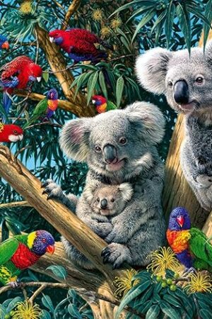The Ravensburger Koalas in a Tree 500 Piece Jigsaw Puzzle for Adults - 12000206 - Handcrafted Tooling, Made in Germany, Every Piece Fits Together Perfectly