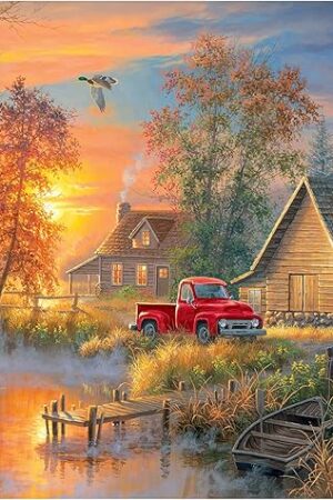 The RoseArt- Abraham Hunter - Autumn Mist - 1000 Piece Jigsaw Puzzle for Adults