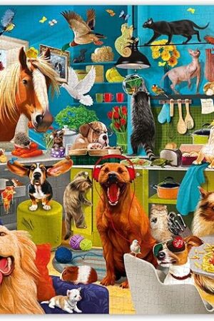 The QUOKKA Jigsaw Puzzles 1000 Pieces for Adults - Puzzles for Men and Women - Funny Animals for Kids Ages 8-12 - Animals Party