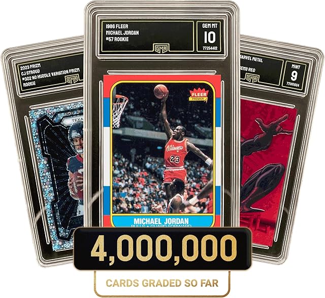 The Graded Gem Near Mint 8 Mystery Football Card | GMA Graded Football Card | Contains One Graded Vintage, Rookie, Legend or Current Star
