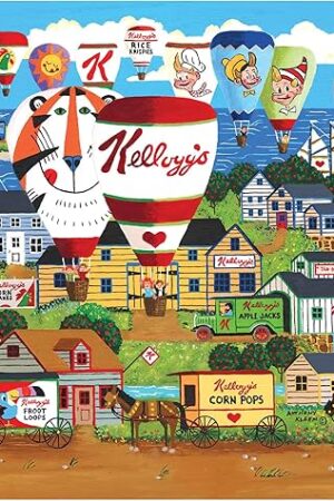 The RoseArt - Kellogg's - Hot Air Balloon Celebration - 1000 Piece Jigsaw Puzzles for Adults