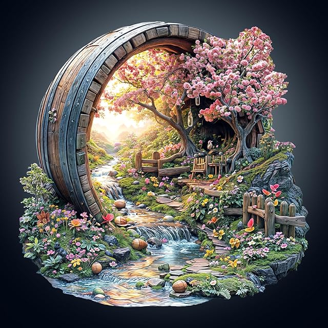 The Wooden Puzzles for Adults, Spring Flower Wooden Jigsaw Puzzle for Adults, 200 Piece Unique Animal Shape Wood Puzzles Adult, Birthday Party Gifts for Friends & Family Game Home Decor (M-11.4 * 11.2in)