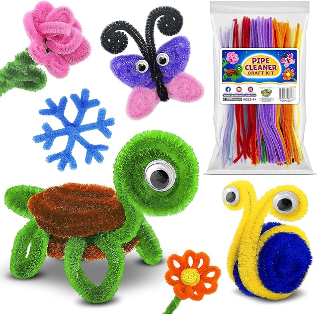 The Learn & Climb Kids Arts and Crafts Activities - Create 21 Craft Figures, Hours of Crafting. Supplies & Instructions for Boys & Girls Ages 4,5,6,7,8-12