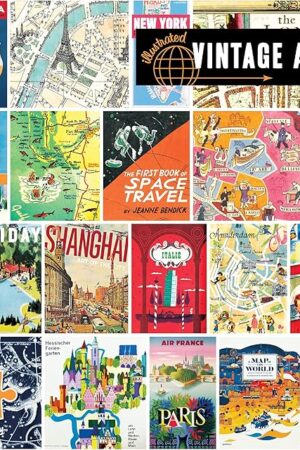 The Re-Marks Vintage Atlas Puzzle, 1000-Piece Puzzle for All Ages, Fun Jigsaw Puzzle