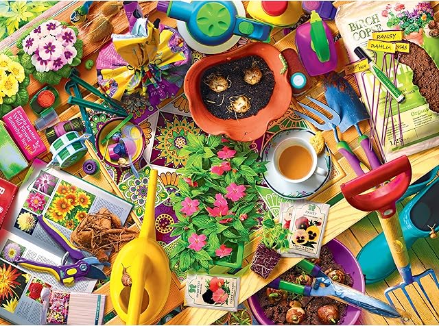 The RoseArt - Kodak Premium Cork - Inside The Gardener's Shed - 1000 Piece Jigsaw Puzzle for Adults