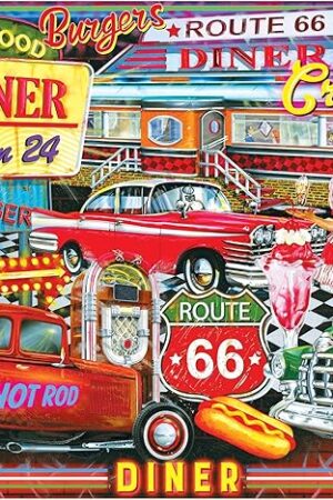 The RoseArt - Kodak Premium - 50's Diner - 1000 Piece Jigsaw Puzzle for Adults