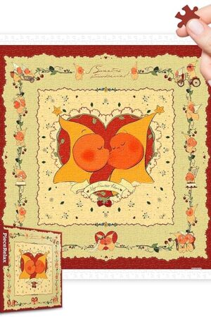 The Plastic Jigsaw Puzzles for Adults 900 Pieces - Twinkle Twinkle - Sweet Kiss Most Satisfying Table Games and Gifts No Puzzle Mat Required [H3806]