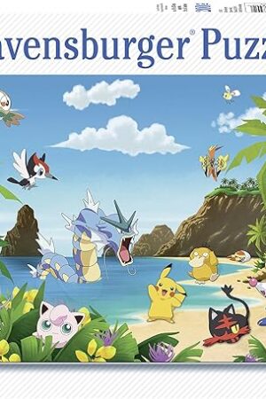 The Ravensburger - Children's puzzle - XXL 200 piece puzzle - Catch them all! / Pokémon - Ages 8 and up puzzle - Thick and durable cardboard - Video game - 12840