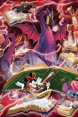 The Ravensburger Disney Lorcana - Glimmers of The Realm: Ruby 1000 Piece Jigsaw Puzzle | Premium Quality Made in Europe | FSC Certified Materials