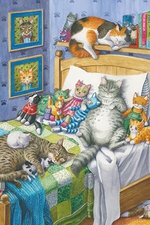 The Ravensburger Cat Nap 14966 500-Piece Large Jigsaw Puzzle for Adults | Unique Piece Design | Softclick Technology Ideal Gift for Puzzle Enthusiasts