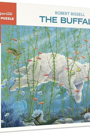 The Pomegranate 1000-Piece Jigsaw Puzzle for Adults, The Buffalo, Animal Puzzle, Matte Finish, Snug Fit