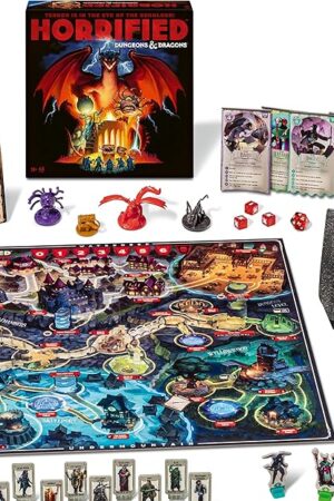The Ravensburger Horrified Games – Dungeons & Dragons – Strategy Board Game – Boost Critical Thinking & Teamwork – Cooperative Gameplay – Unique Monster Challenges – 1 to 5 Players – Adults & Kids 10+