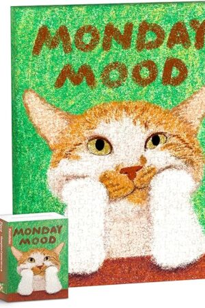 The Puzzle Canvas Wall Art 366 Plastic Pieces for Adults - New New_Monday Mood - Unique Gift & Home Décor with Jigsaw Puzzle Artwork for Living Room Bedroom [HN1432]