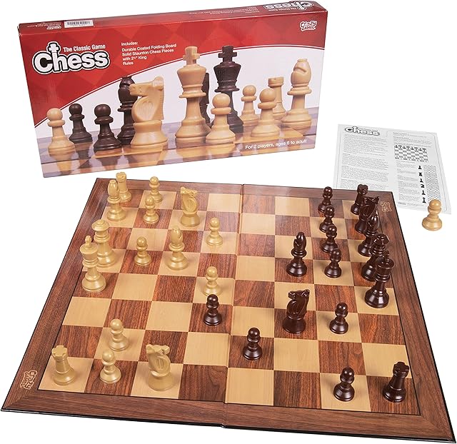 The Plastic Chess Set: Premium Quality, Foldable Board with Staunton Pieces - Perfect for Travel, Kids and Adults, Suitable for Indoor & Outdoor Portable Ajedrez