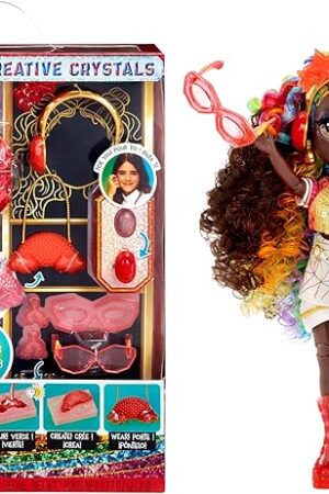 The Rainbow High Creative Crystals Iris - Rainbow 11? Fashion Doll with Crystal Accessory Make It Kit, Ring for You, DIY, Crafts, Resin Play, Kids Gift 8+