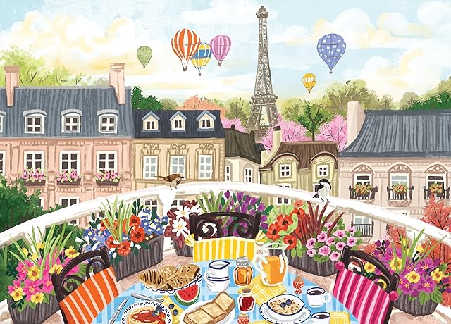 The Ceaco - EZ2Hold - Olivia Gibbs - Perfect Paris - 500 Piece Jigsaw Puzzle for Adults - Challenging Puzzle Perfect for Game Nights - Finished Size is 26 x 19