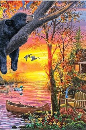The RoseArt - Abraham Hunter - Sleepy - 1000 Piece Jigsaw Puzzle for Adults