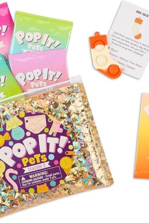 The Pop It! Pets - Season 2 - The Ultimate Sensory Fidget Toy - Popping Bubbles and Adorable Characters - Collector map with Cards and Stickers from Buffalo Games