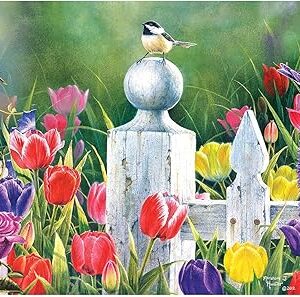 The RoseArt - Abraham Hunter - Garden Birds - 1500 Piece Jigsaw Puzzle
