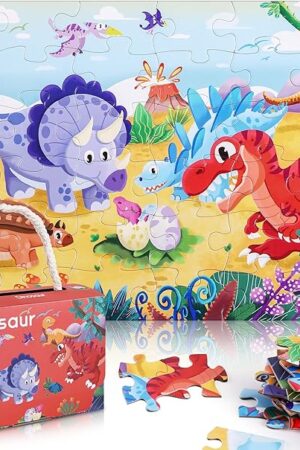 The Puzzles for Kids Ages 4-6, 3-5,36 Piece Dinosaur Puzzles for Toddler,Floor Puzzle Age 5-7 Children Learning Preschool Educational Toys for Boys and Girls