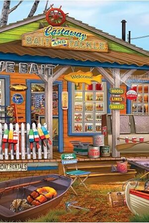 The RoseArt - Chris Bigelow - Castaway Bait and Tackle - 1000 Piece Jigsaw Puzzle for Adults