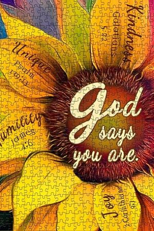 The Rainbow Sunflower Puzzle for Adults 1000 Pieces, Colorful Flower Plant Puzzle Flower Jigsaw Puzzles for Adults, Religious Puzzles as Sunflower Decor