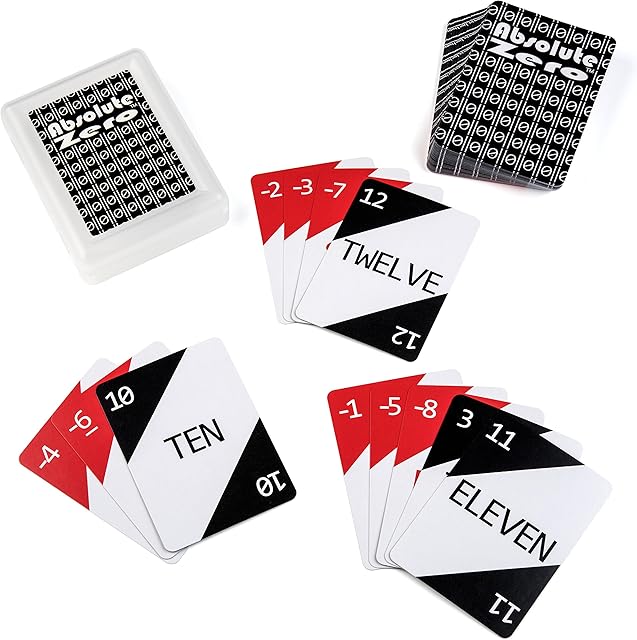 The Absolute Zero Math Card Game for Kids and Families - Mathematics Educational Integer Game for Learning at Home, Classroom, Travel - Award Winning Education Math Games Developed by a Math Teacher