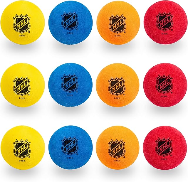 The Franklin NHL Foam Mini Hockey Balls -12 Pack