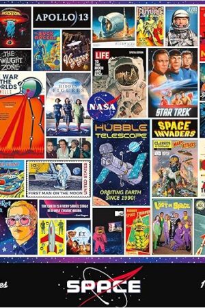 The Re-marks Space Collage Puzzle, 1,000-Piece Jigsaw Puzzle for All Ages