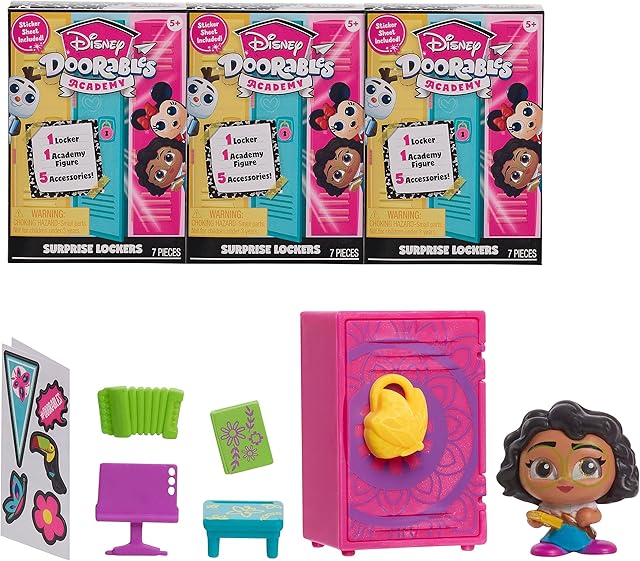 The DOORABLES Academy Surprise Locker 3pk, Kids Toys for Ages 5 Up