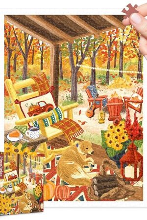 The Plastic Jigsaw Puzzles for Adults 1200 Pieces - Most Satisfying Table Games and Gifts No Puzzle Mat Required [H3650]