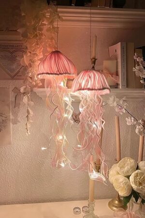 The Pipe Cleaners Craft Kit Arts and Crafts for Kids Ages 8-12 Girls Craft Supplies DIY Jellyfish Light Crafting Set for Adults Women Led Lantern Toy Gifts for Teen Girl Gifts Trendy Stuff Room Decor Set