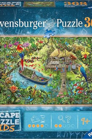 The Ravensburger Escape Kids: Jungle Escape 368 Piece Jigsaw Puzzle for Kids - 12934 - Every Piece is Unique, Pieces Fit Together Perfectly