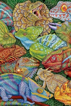 The Ravensburger Riveting Reptiles - 300 Piece XXL Jigsaw Puzzle for Kids | Captivating Reptile Imagery | Encourages Creativity and Focus | Sustainable Fun