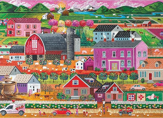 The RoseArt - Kodak Premium - Spring Country - 1000 Piece Jigsaw Puzzle for Adults