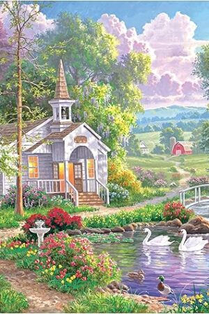The RoseArt - Abraham Hunter - Joyful Chapel - 1000 Piece Jigsaw Puzzle for Adults