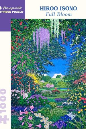 The Pomegranate 1000-Piece Jigsaw Puzzle for Adults, Hiroo Isono's Full Bloom, Matte Finish, Snug Fit