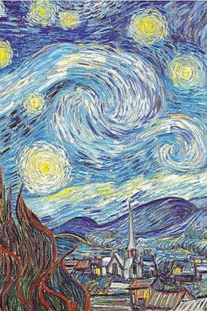 The Pintoo Jigsaw Puzzles 500 Piece for Adults - Vincent Van Gogh - The Starry Night, June 1889 Beautiful Plastic Puzzle for Home Decor Zero Dust Easy Storage [H1758]